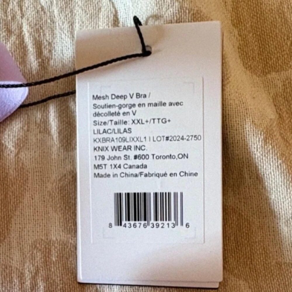 NWT Knix Deep V Wireless Bra (Fits 40D, 40DD, 40E/DDD) - Picture 4 of 6